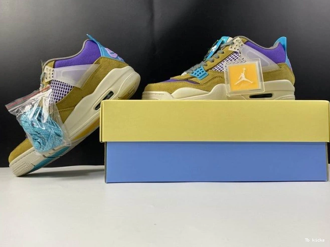 Reps TBK DJ5718-300 Moss x Desert 4 Air Jordan SP Union 0803